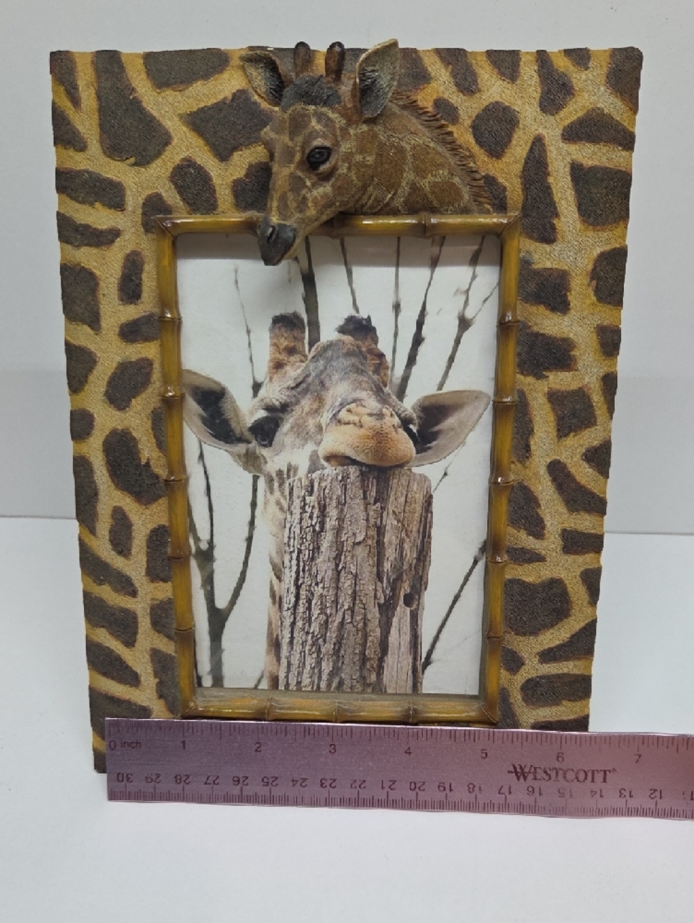 Giraffe Pattern Decorative Photo Frame  + Brown/Tan Photo Frame - Picture 9 of 14